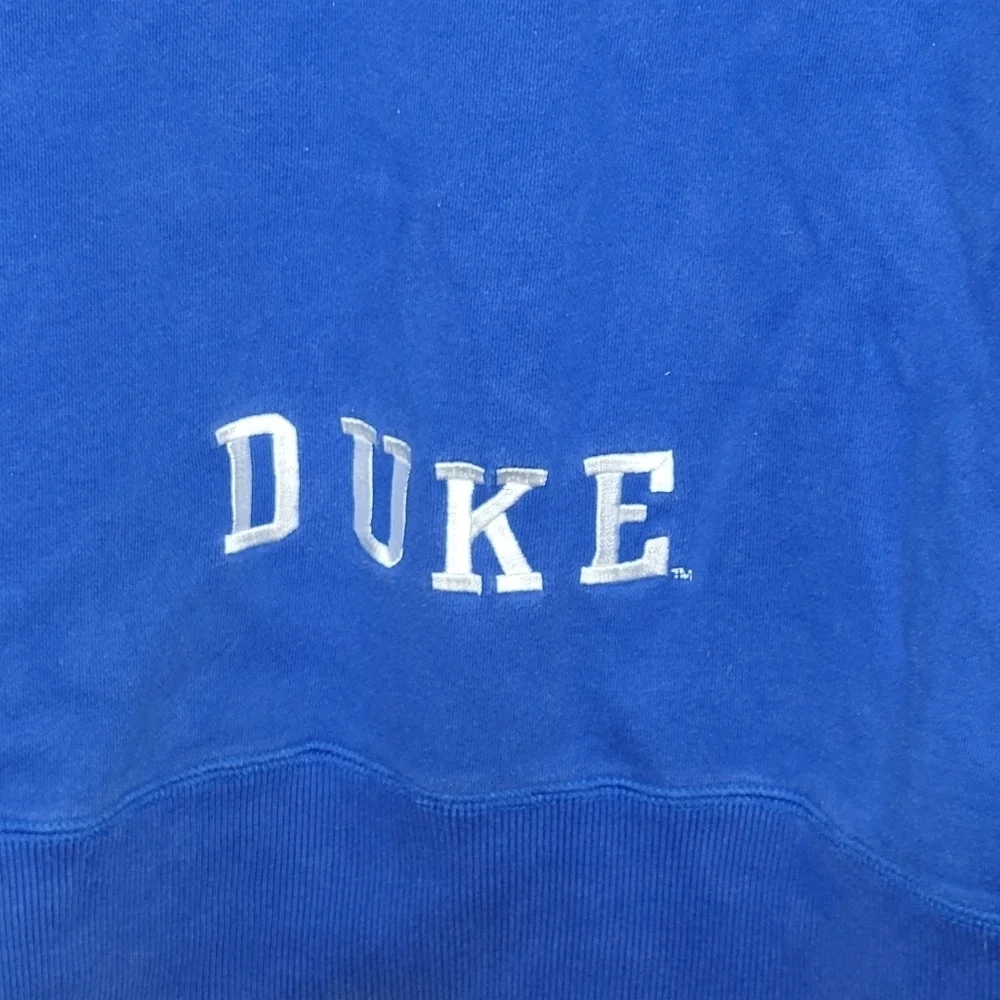 Vintage Nike Center Swoosh Duke University Blue Devils Hoodie in Blue White Sz S